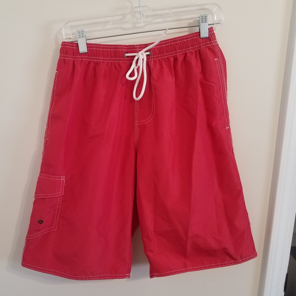 Red Men's Swim Shorts